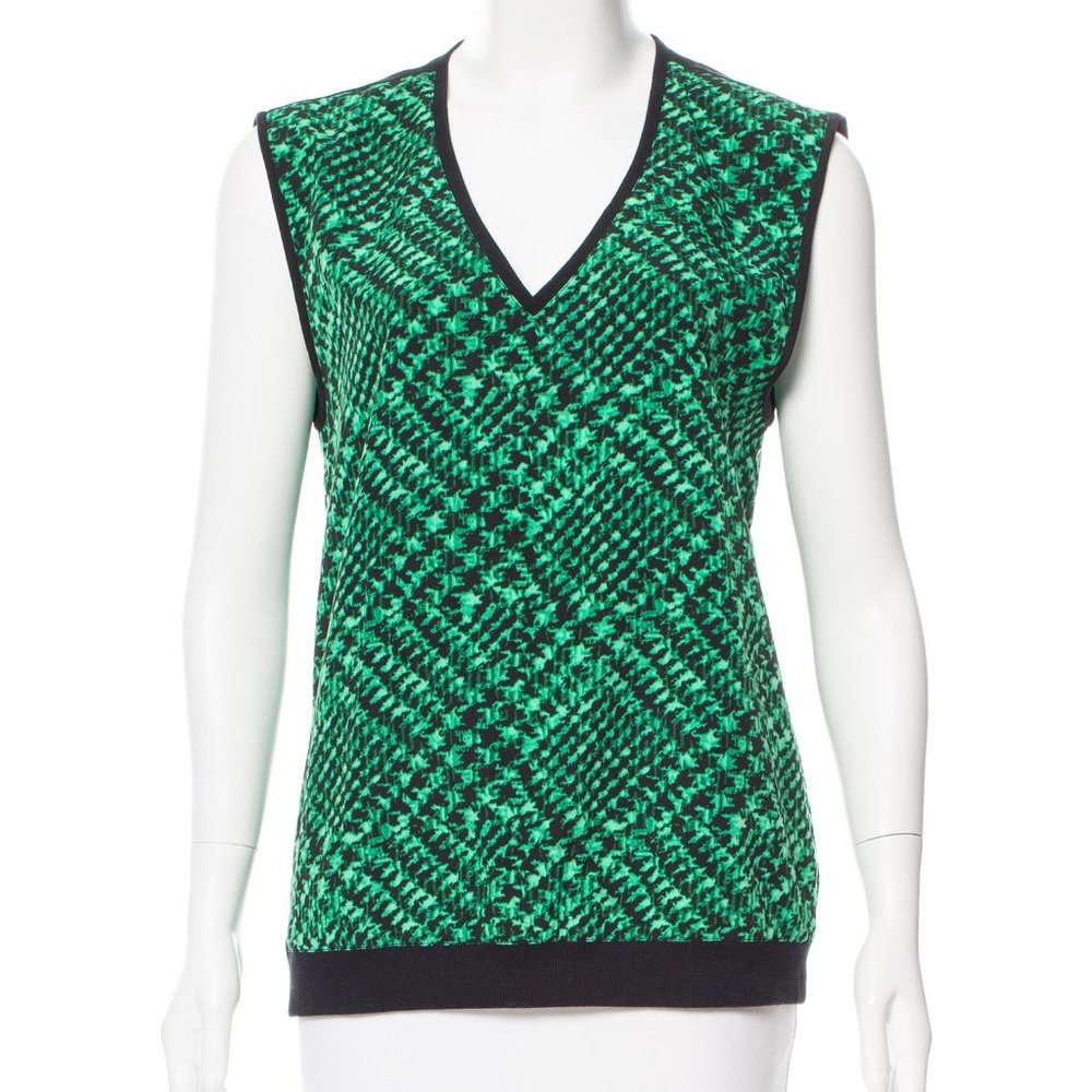 Tibi Sleeveless Printed Top